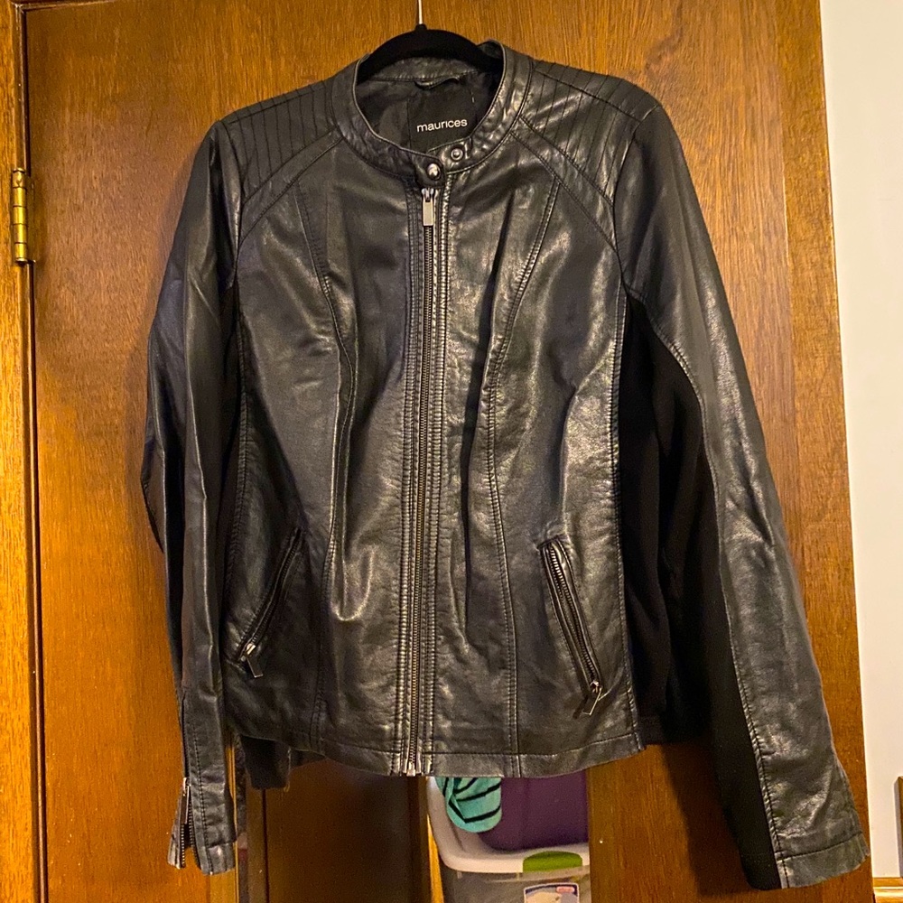 Faux leather jacket